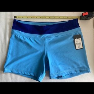 Attivo athletic shorts. Beautiful blue color. New with tags.